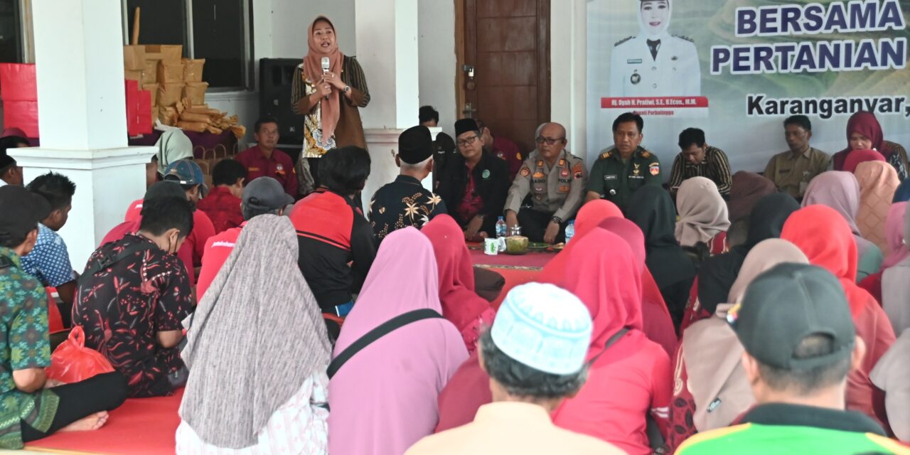 pertanian-kecamatan-karanganyar-dapat-perhatian-khusus-bupati-tiwi-prioritaskan-program-pompanisasi